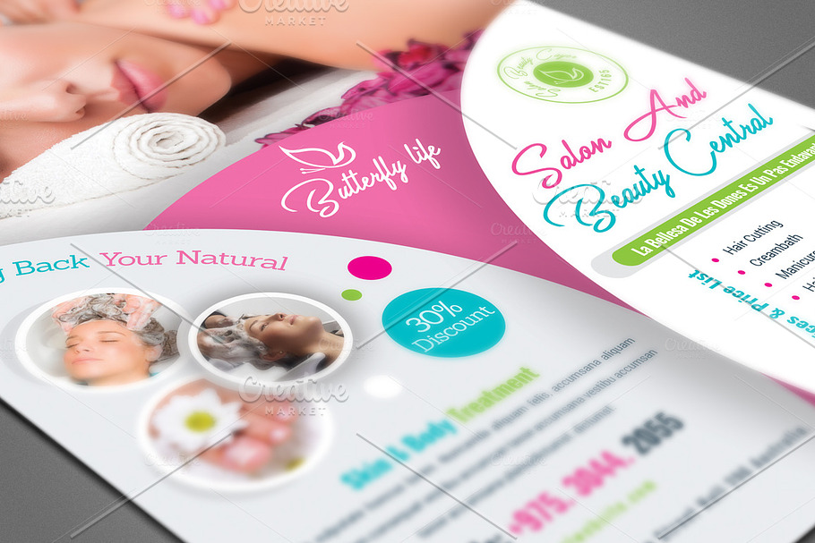 Beauty Care Flyer Templates in Flyer Templates - product preview 8