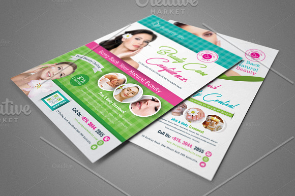 Beauty Care Flyer Templates in Flyer Templates - product preview 3