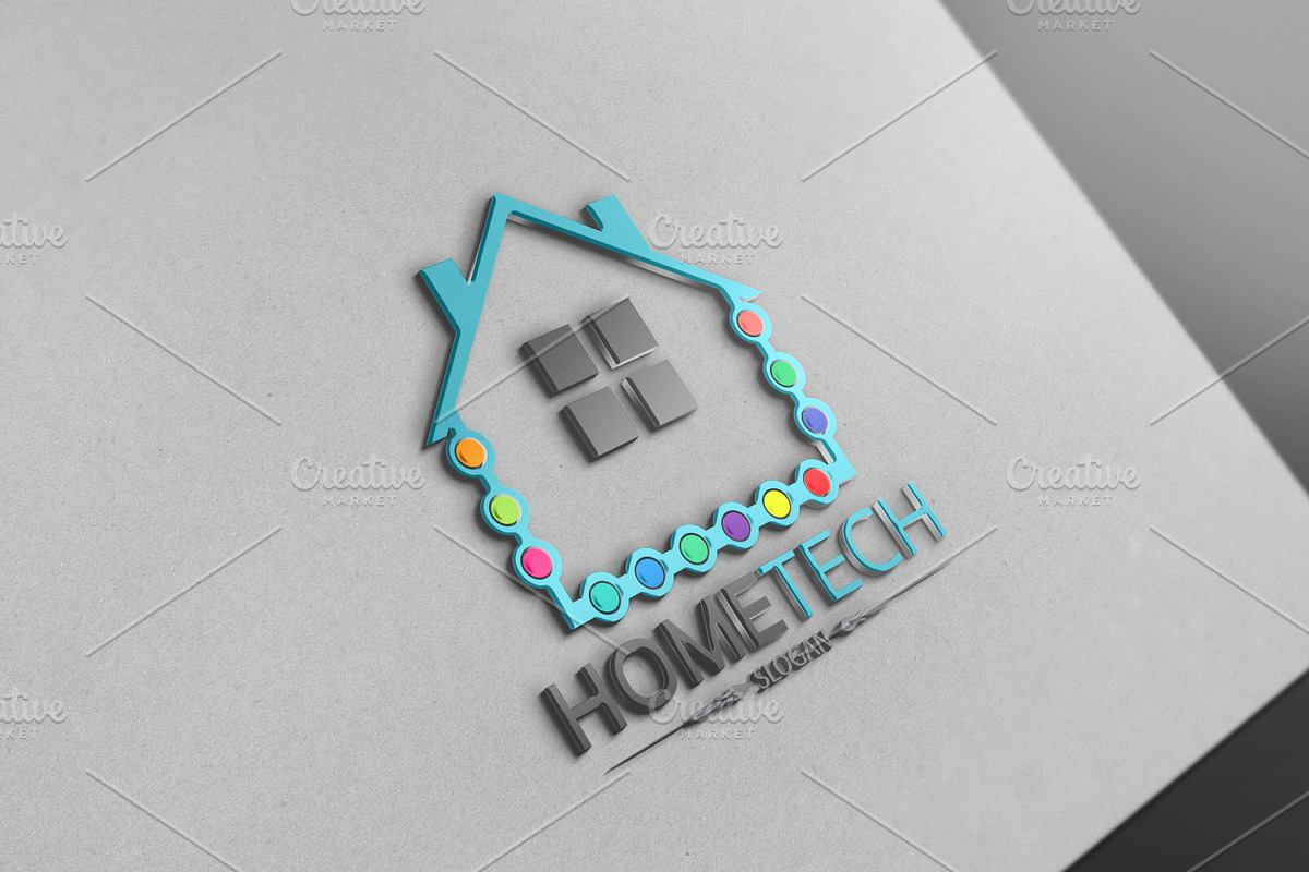 Home Tech Logo in Logo Templates - product preview 8