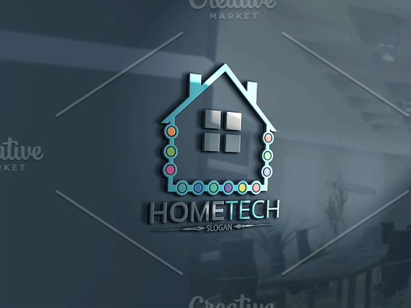 Home Tech Logo in Logo Templates - product preview 1