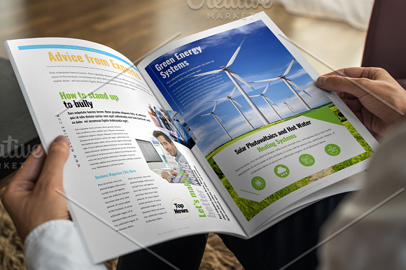 Business Magazine Template in Magazine Templates - product preview 3