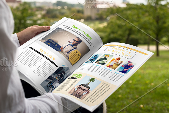 Business Magazine Template in Magazine Templates - product preview 4