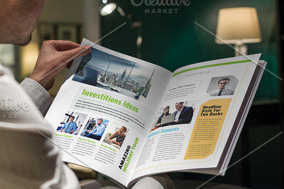 Business Magazine Template in Magazine Templates - product preview 9