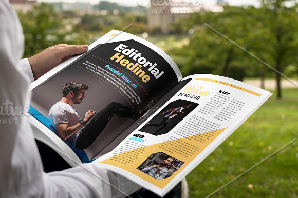 Business Magazine Template in Magazine Templates - product preview 13