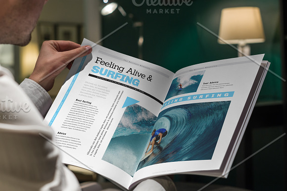 Business Magazine Template in Magazine Templates - product preview 14