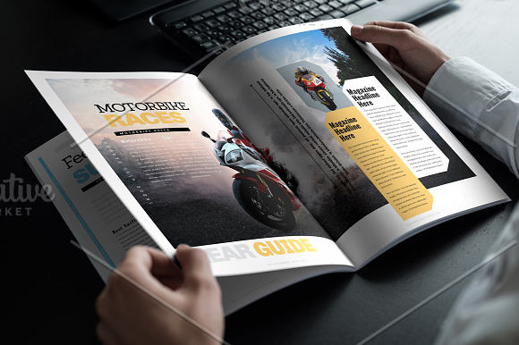 Business Magazine Template in Magazine Templates - product preview 15