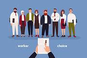 Employee choice concept