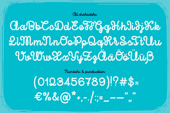 Propeller font + illustration in Script Fonts - product preview 3
