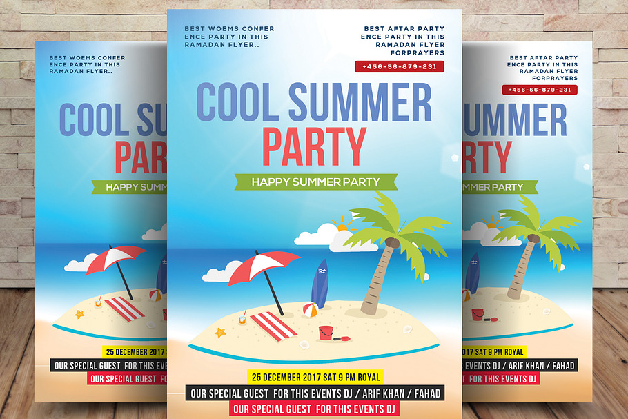 Summer Cocktails in Flyer Templates - product preview 8