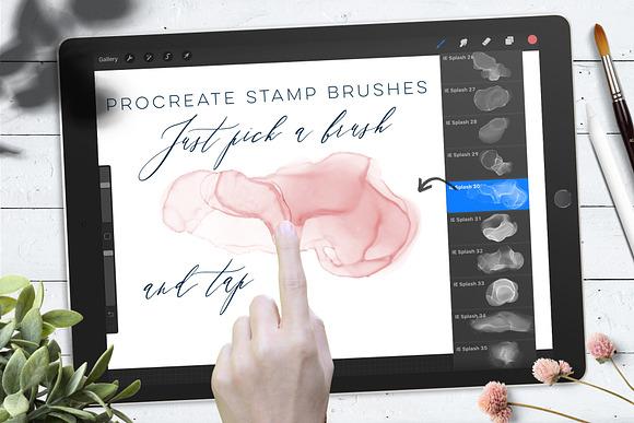 Inky Ethereal Procreate Stamps in Add-Ons - product preview 3