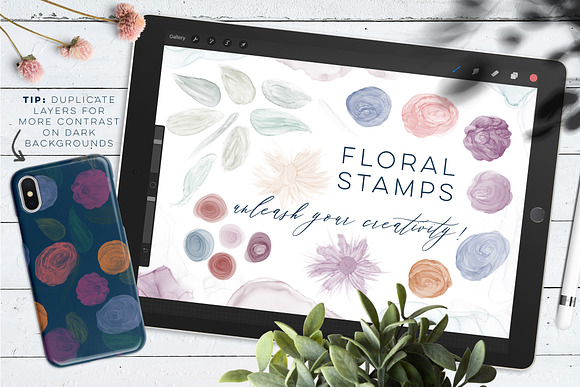 Inky Ethereal Procreate Stamps in Add-Ons - product preview 6