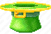 Leprechaun Hat St Patricks Day Pixel