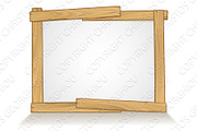 Wooden Frame Sign Background Design