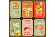 Food stickers collection