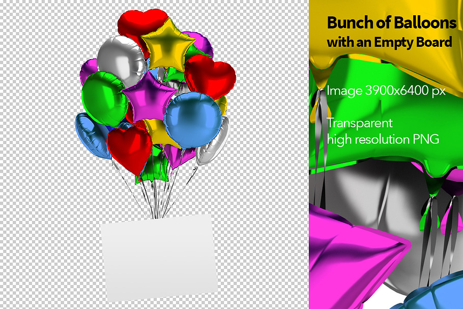 Bunch of Balloons in Objects - product preview 8