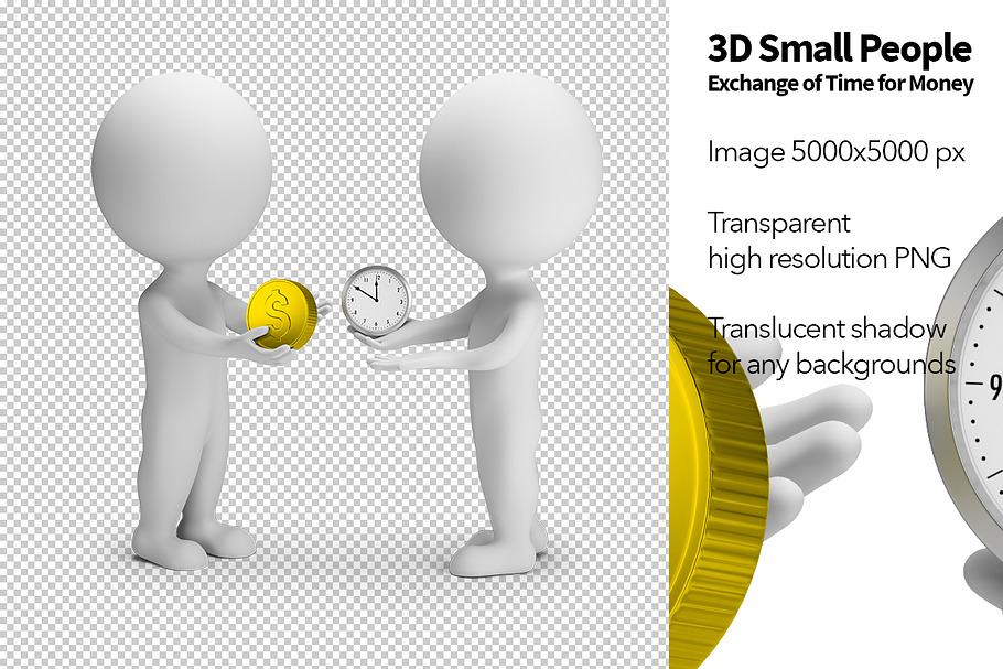 3D Small People - Exchange in Illustrations - product preview 8