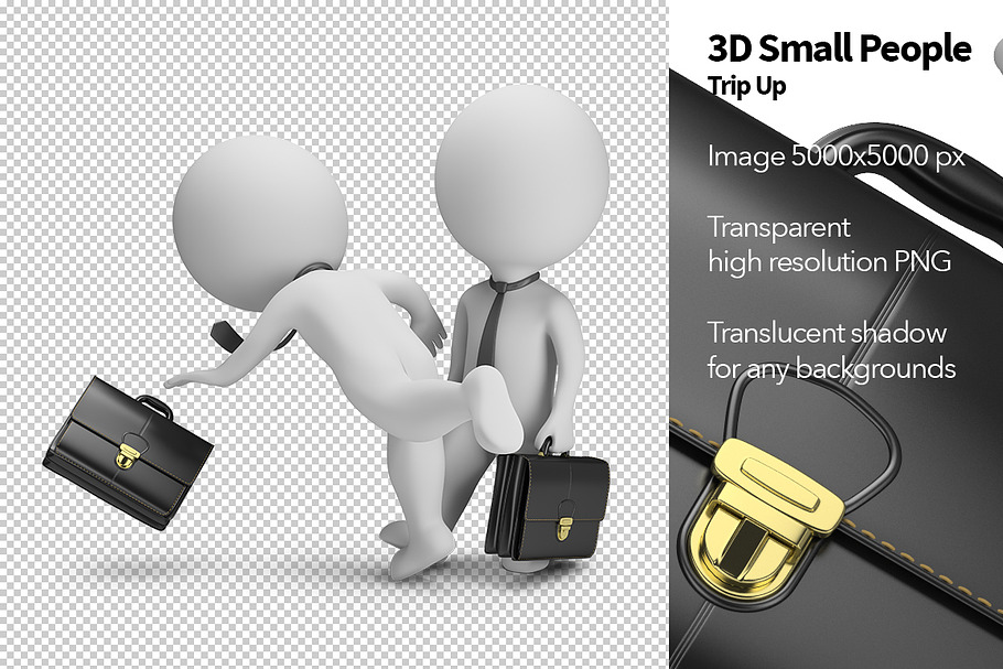 3D Small People - Trip Up in Illustrations - product preview 8