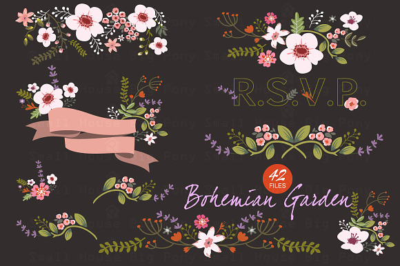Bohemian Garden - Vector in Illustrations - product preview 1