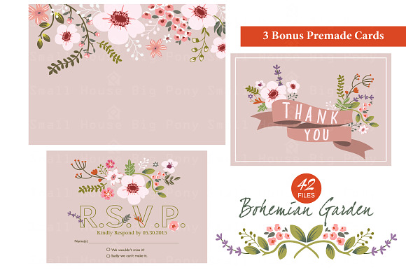 Bohemian Garden - Vector in Illustrations - product preview 3