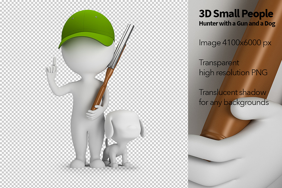 3D Small People - Hunter