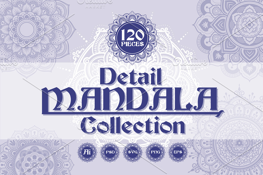 120 Detail Mandala Collection