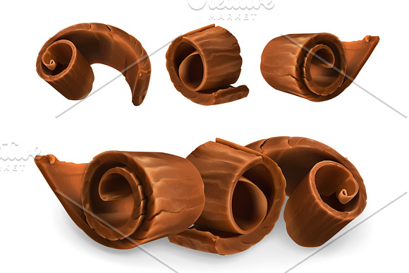 Chocolate bar, pieces, 3d vector in Icons - product preview 1