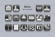 Berlin landmark icons (16x)