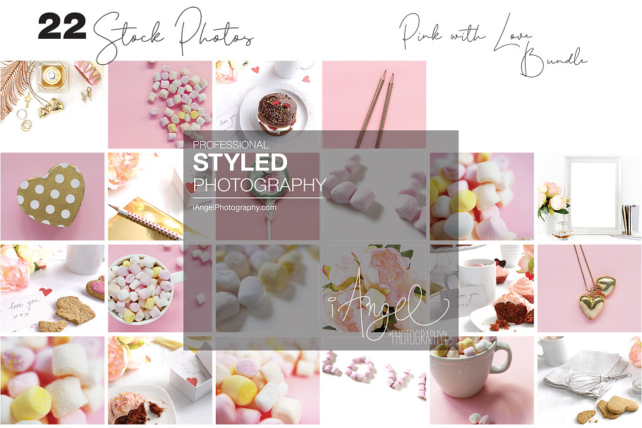 Stock photos Pink with Love in Social Media Templates - product preview 5