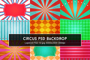 Circus PSD Backdrop