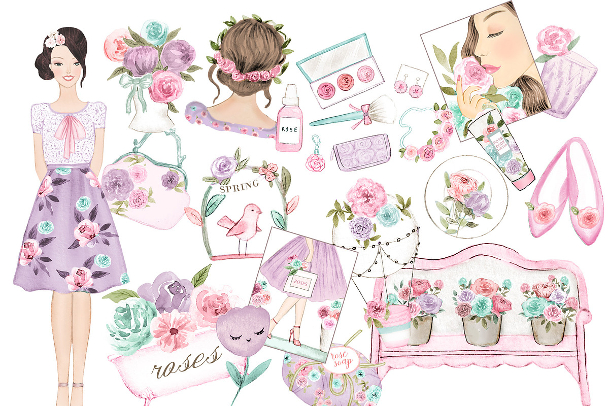 Spring clipart in Illustrations - product preview 8