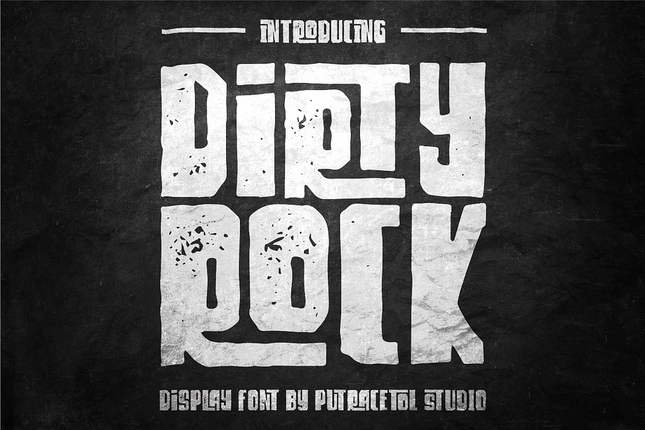 Dirty Rock Typeface in Display Fonts - product preview 8