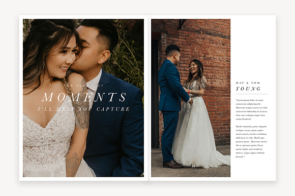 34-Page Wedding Photography Magazine in Magazine Templates - product preview 2