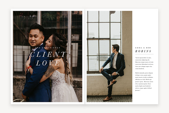 34-Page Wedding Photography Magazine in Magazine Templates - product preview 4