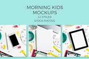 Morning Kids Mockups (12 Images)
