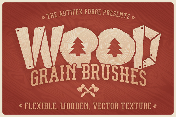 Wood Grain Brushes in Photoshop Brushes - product preview 3