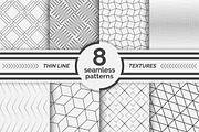 Modern linear seamless patterns
