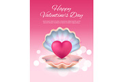 Happy Valentines Day Poster on