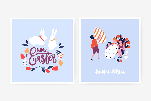 Easter scenes and cards in Illustrations - product preview 5