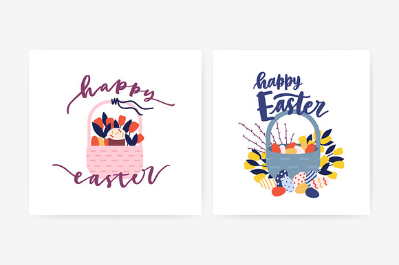 Easter scenes and cards in Illustrations - product preview 6