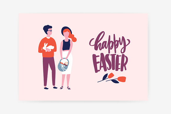 Easter scenes and cards in Illustrations - product preview 7