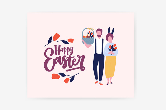 Easter scenes and cards in Illustrations - product preview 8