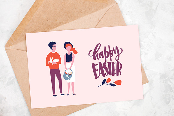 Easter scenes and cards in Illustrations - product preview 12
