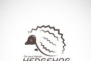 Vector of hedgehog design. Animal.