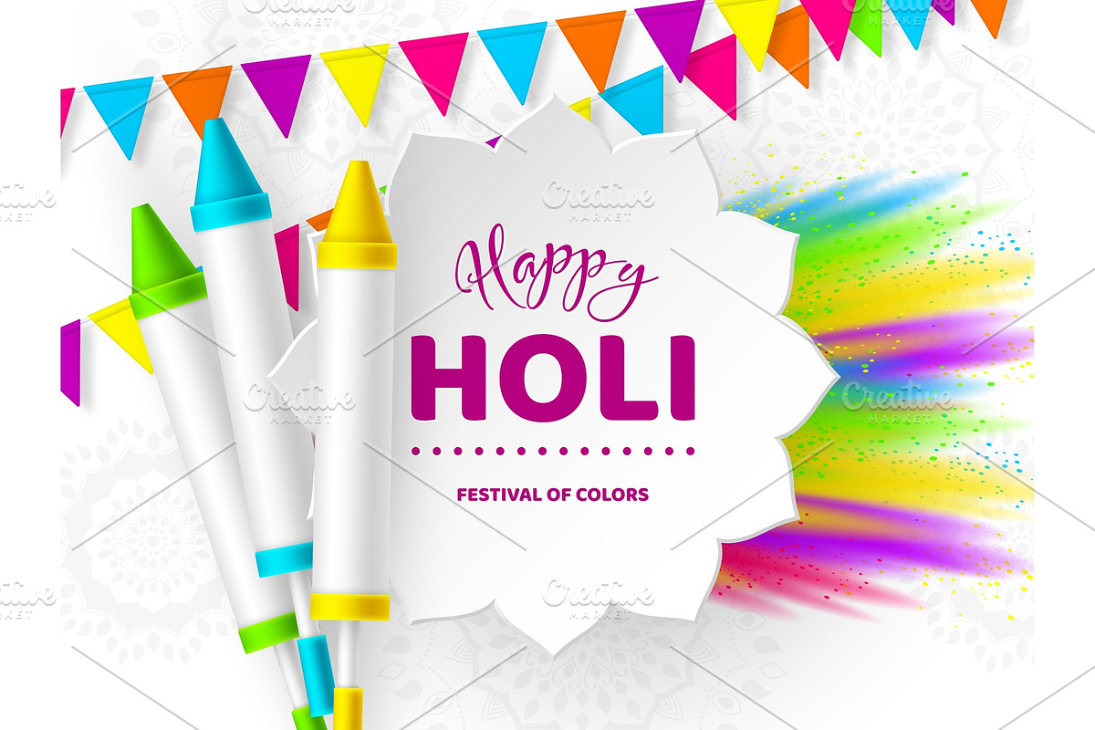 Happy Holi colorful design for in Objects - product preview 8