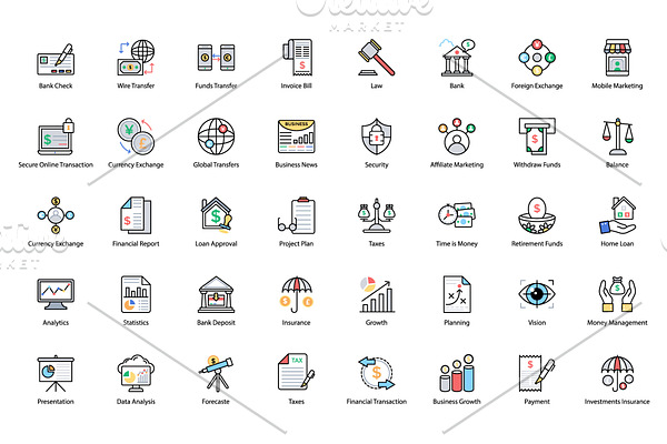 112 Business and Finance Icons