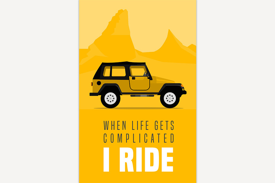 Off road poster in Illustrations - product preview 8