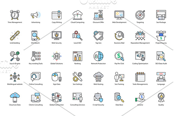 152 Search Engine Optimization Icons in Icons - product preview 2