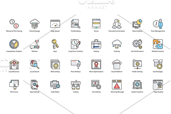 152 Search Engine Optimization Icons in Icons - product preview 3