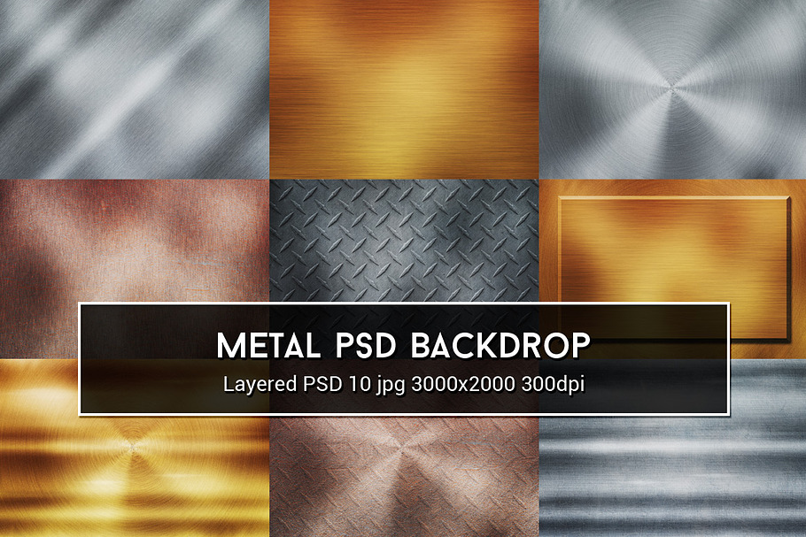 Metal PSD Backdrop in Textures - product preview 8