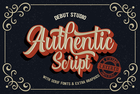 Authentic // Layered Fonts in Script Fonts - product preview 11